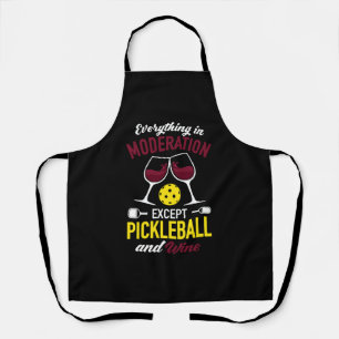 Delantal Paddleball Tennis - Baloncesto de vino rojo y vino