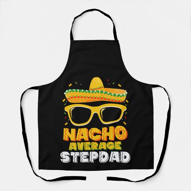 Delantal Padrastro promedio nacho papá cinco de mayo (Anverso)
