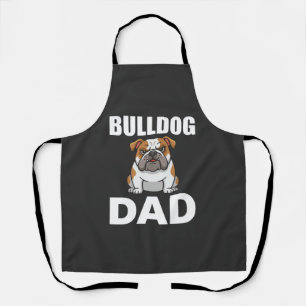 Delantal Padre Bulldog Dibujo Amante de Perros