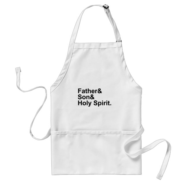 Delantal Padre Hijo Espíritu Santo | Dios de la Santísima T (Frente)