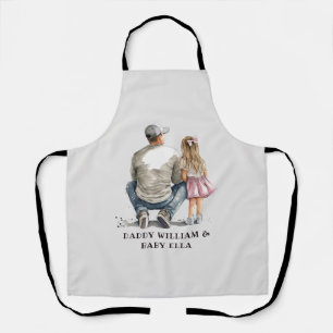 Delantal Padre negro y bonos de la hija (10)