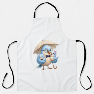 Delantal Padre Pájaro Regalo Familia Cocina