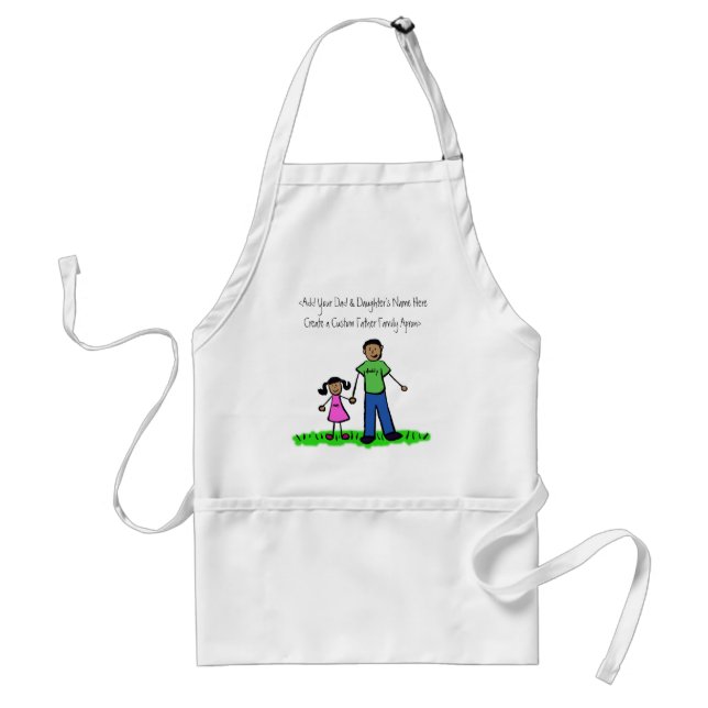 Delantal Padre y hija Personalizado Apron (Frente)