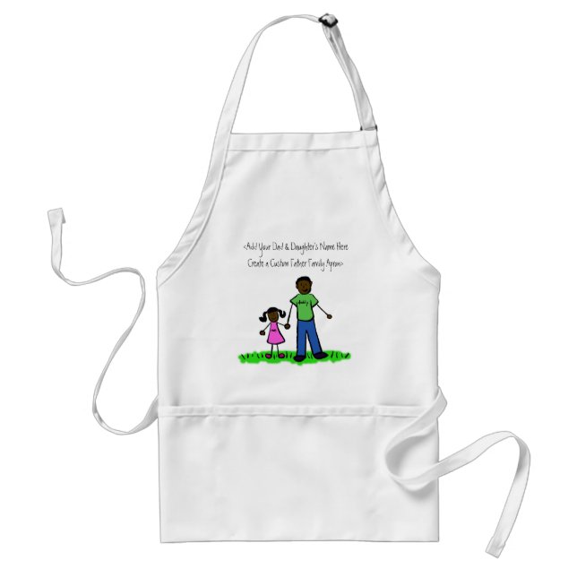 Delantal Padre y hija Personalizado Apron (Frente)