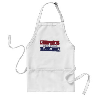 Delantal Paint Apron con problemas patrióticos de color roj