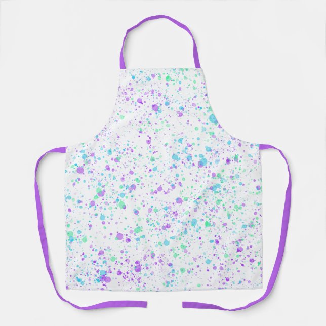 Delantal Paint Splatter Kitcher o Art Apron (Anverso)