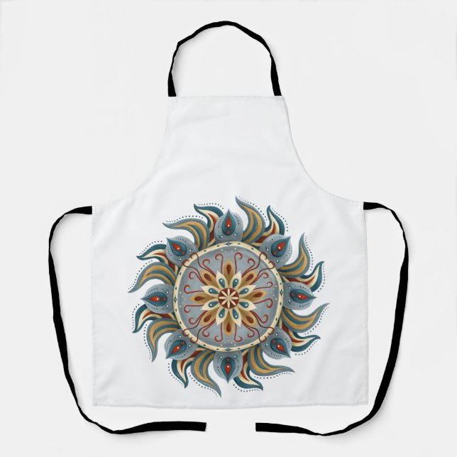 Delantal Painterly Mandala (Anverso)