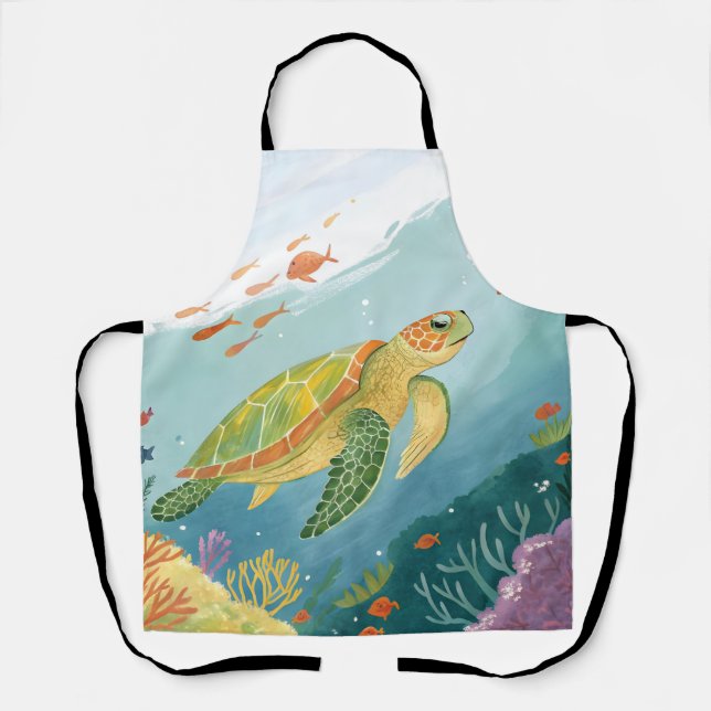 Delantal Painting Turtle (Anverso)