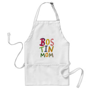 Delantal País negro de la madre de Bostin personalizado