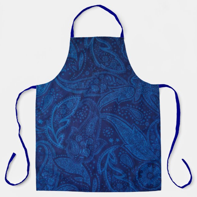 Delantal Paisaje azul (Anverso)