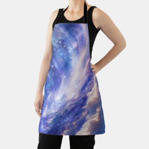 Delantal Paisaje Cósmico: Nebulosa giratoria y noche estrel