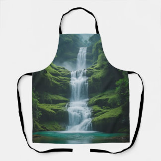 Delantal Paisaje de cascada mágica