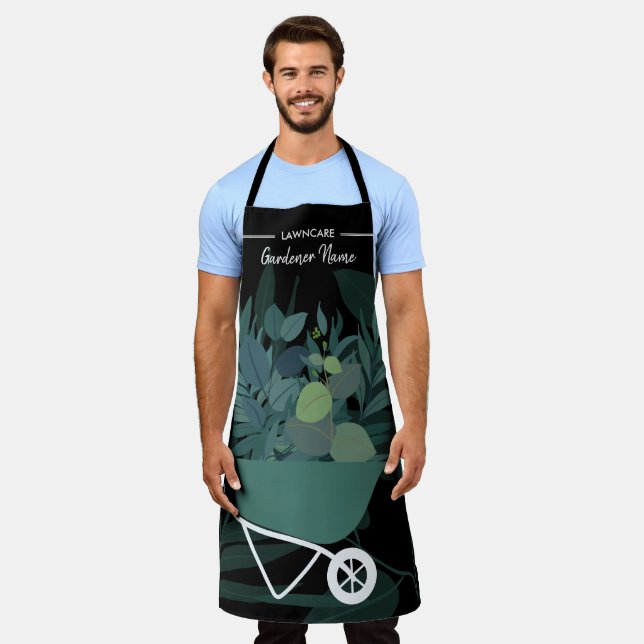 Delantal Paisaje de la siembra de césped Jardines Flor de h (Gastado)