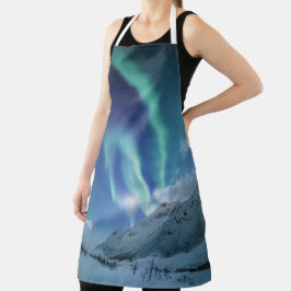 Delantal Paisaje de las luces del norte