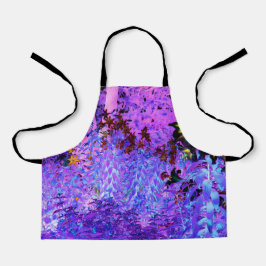 Delantal Paisaje del jardín Spooky Black and Crimson Lily