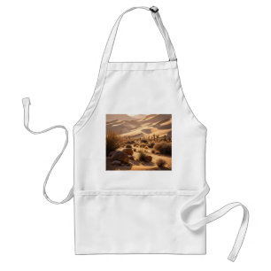 Delantal Paisaje desierto al atardecer