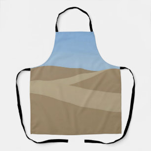 Delantal Paisaje minimalista de dunas del desierto