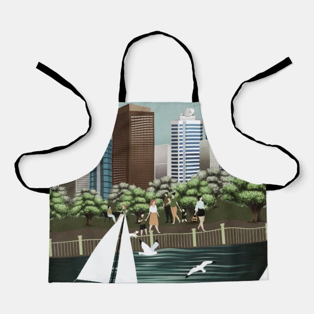 Delantal Paisaje urbano (Anverso)