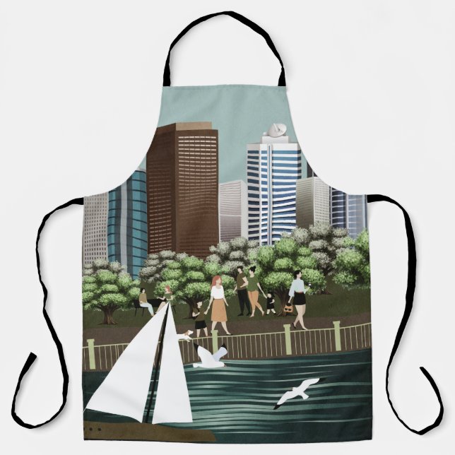 Delantal Paisaje urbano (Anverso)