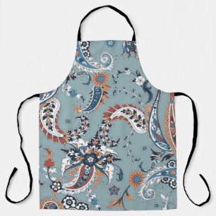Delantal Paisley indio de moda: fondo sin costura.