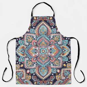 Delantal Paisley indio: Patrón de Mandala étnica