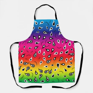 Delantal Paisley Rainbow