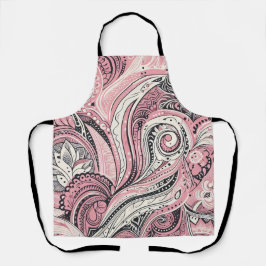 Delantal Paisley Rosa The Home Studio