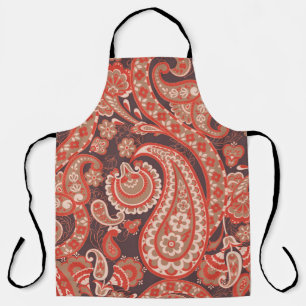 Delantal Paisley vintage seamless pattern. Fantastic flower