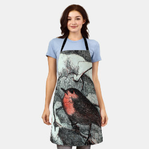 Delantal Pájaro Robin de estilo Art Nouveau holandés en inv