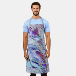 Delantal Pájaros cruzados en blanco