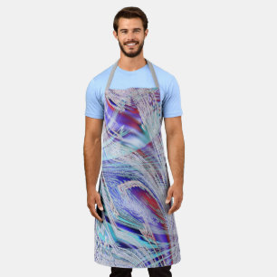 Delantal Pájaros cruzados en blanco