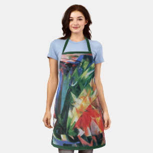 Delantal Pájaros (Vogel) por Franz Marc, Arte Cubista Antig