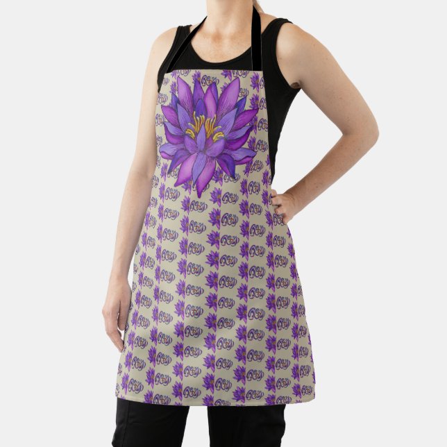 Delantal Palabra SRI LANKA con Lotus (in situ)