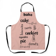 Palabras de productos al horno Peach Kitchen Apron