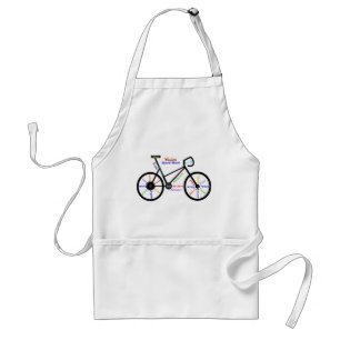 Delantal Palabras motivacionales, ciclismo, ciclismo