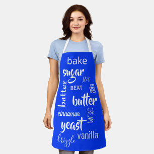 Delantal Palabras Ultramarinas Blue Baking Apron