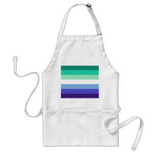 Delantal Paleta de la bandera de hombres gays trans-inclusi