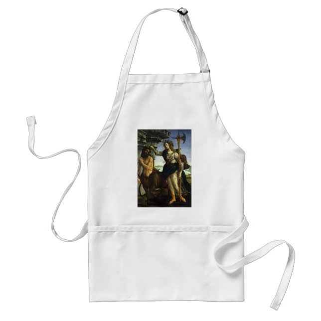 Delantal Pallas y el Centauro de Sandro Botticelli (Frente)