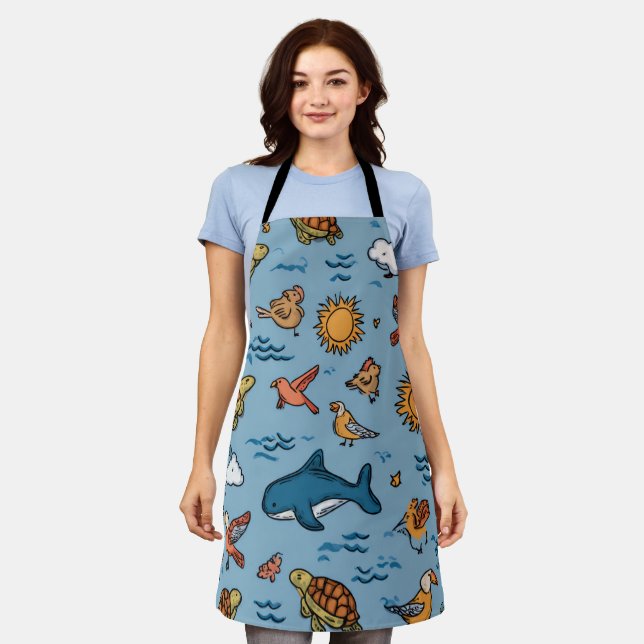 Delantal Palm Coast All-Over Print Apron Gift (Gastado)