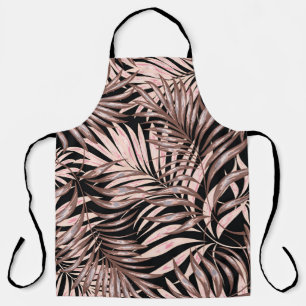 Delantal Palm Tropical: Patrón floral de la jungla.