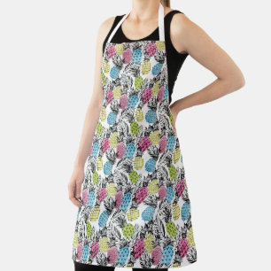 Delantal Palmas Grunge de piña