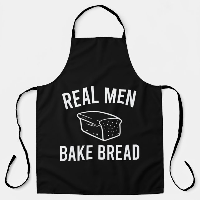 Delantal Pan De Bake Real Men - Diseño Fundido De Baking (Anverso)