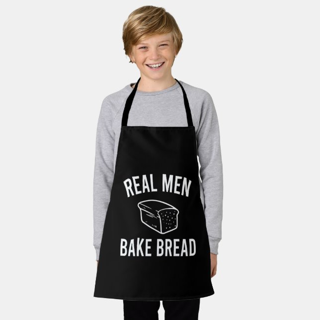 Delantal Pan De Bake Real Men - Diseño Fundido De Baking (Gastado)