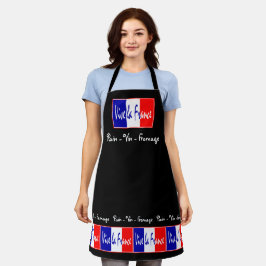 Delantal Pan de vino y queso vive La France Francia