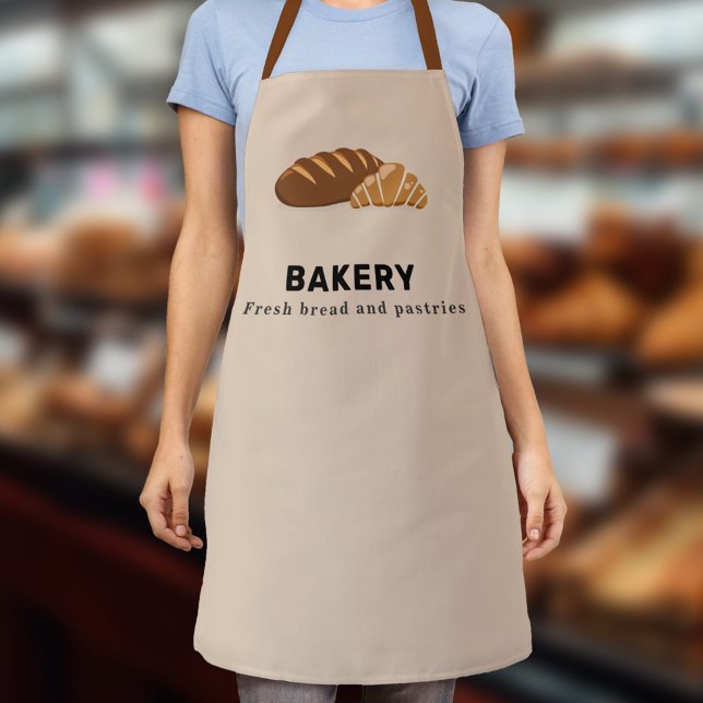 Delantal Pan y cruasán - Panadería (Bread & Croissant - Bakery Apron)
