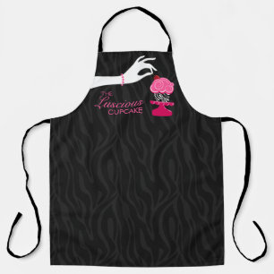Delantal Panadería de tarta de cebra de lujo