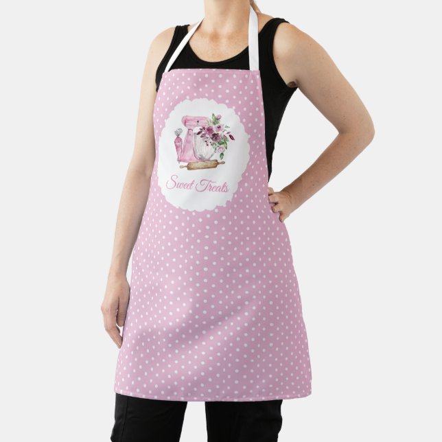 Delantal Panadería Dulces Caprichos Rosa (in situ)
