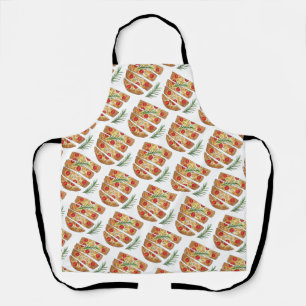 Delantal Panadería italiana Focaccia Tomates de pan de acei