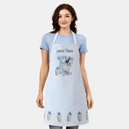 Delantal Panadería Mezcladora Azul