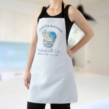 Panadería Pastelería Chef Cupakes Blue Watercolor